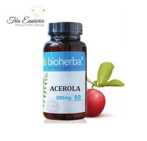 Acérola, 300 mg, 60 gélules, Bioherba