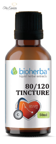 80 X 120, Φυτικό Βάμμα Για Υψηλή Αρτηριακή Πίεση , 50 ml, Bioherba