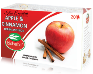 Thé aux pommes et à la cannelle pour perdre du poids, 20 sachets filtrants, 30 g, Bioherba