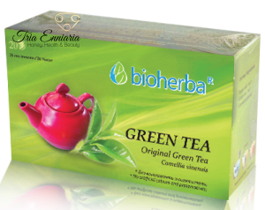 Ceai Verde Original, 20 fili, 30 g, Bioherba