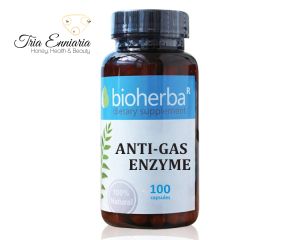Enzymes anti-gaz, 100 gélules, Bioherba
