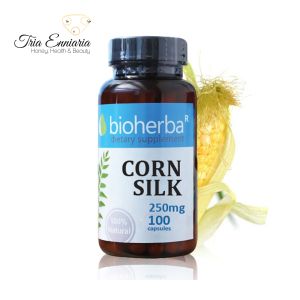 Μαλλιά Кαλαμποκιού, 250 mg, 100 Кάψουλες, Bioherba