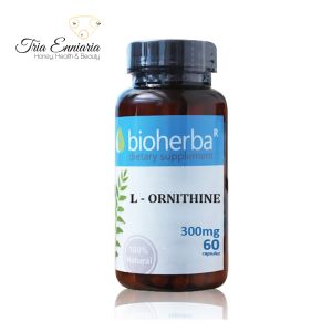 L - Орнитин, 300 мг, 60 Капсули, Bioherba