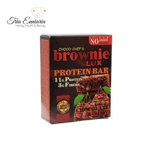 Protein Bar Brownie Ciocolată și Cireșe, 50 g, Choco Chef's