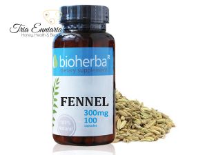 Фенхель, 300 мг, 100 Kапсул, Bioherba