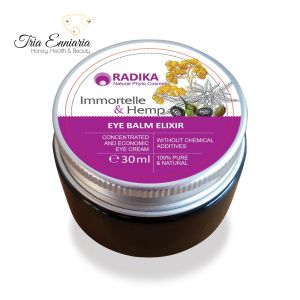 Crème Yeux Régénérante Intensive - Elixir À L'Immortelle Et Au Chanvre, 30 ml, Radika