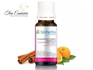 Cannelle et orange, huile essentielle pure, 10 ml, Bioherba