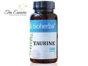 Таурин, 500 мг, 100 Капсули, Bioherba