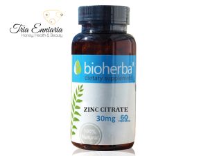 Zinc Citrate, 30 mg, 60 Capsules, Bioherba