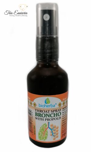 Broncho mit Propolis, Halsspray, 50 ml, Bioherba