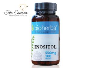Ινοσιτόλη, 550 mg, 100 Κάψουλες, Bioherba