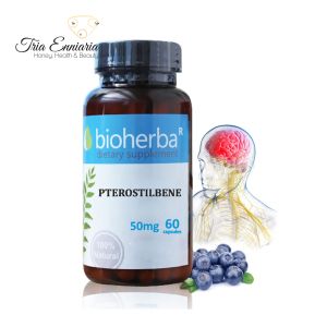 Pterostilben, 50 mg, 60 capsule, Bioherba