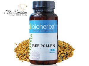 Пчелен Прашец, 400 мг, 100 Капсули, Bioherba