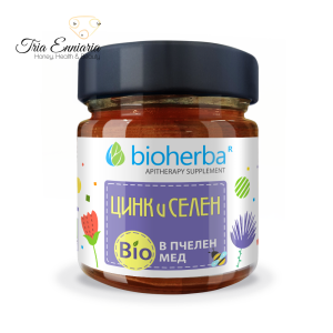 Zinc și seleniu în miere bio, 280 g, Bioherba