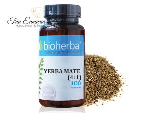 Йерба Мате, 500 мг, 100 Kапсул, Bioherba