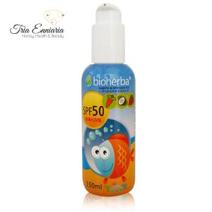 Crema solare per viso e corpo, SPF 50, 150 ml, Bioherba