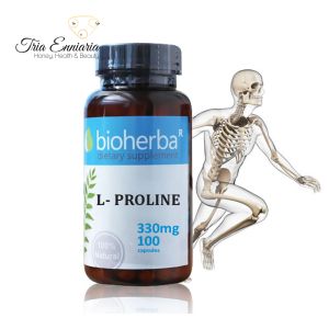 L-Proline, 330 mg, 100 gélules, Bioherba