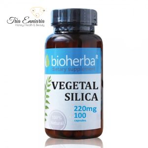 Siliciu vegetal, 220 mg, 100 capsule, Bioherba