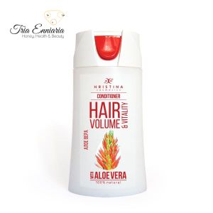Après-shampooing à l'aloe vera, pour le volume des cheveux, 200 ml, Hristina