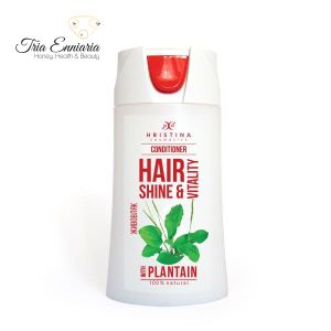Après-shampoing au plantain, pour la brillance des cheveux, 200 ml, Hristina