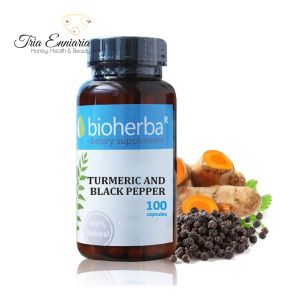 Turmeric And Black Pepper, 100 Capsules, Bioherba