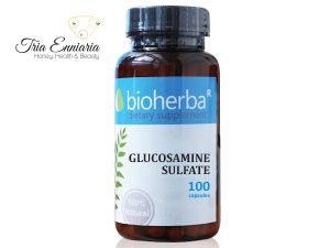 Sulfat de glucozamină, 500 mg, 100 capsule, Bioherba