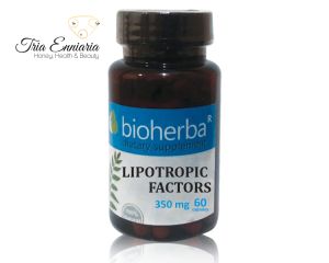 Factori lipotropi, 350 mg, 60 capsule, Bioherba
