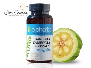 Гарциния Камбоджа Екстракт, 80 мг, 60 Капсули, Bioherba