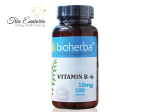 Vitamin B6, 10 mg, 100 Kapseln, Bioherba