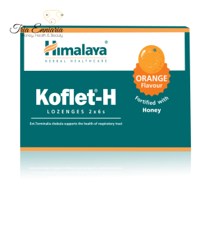 Koflet-H Με Γεύση Πορτοκάλι, 12 Καραμέλες, Himalaya
