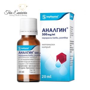 Gouttes orales Analgin, 20 ml, Sopharma