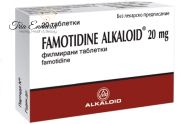 Famotidină alcaloid, 20 mg, 20 comprimate, Alcaloid