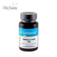 Omega-3-Fischöl, 1000 mg, 50 Softgel-Kapseln, Bioherba