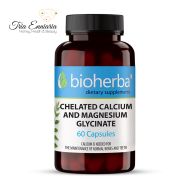 Glycinate de calcium et de magnésium chélaté, 60 gélules, Bioherba