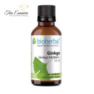 Ginkgo Biloba, Per Disturbi Nervosi, Tintura, Bioherba, 50 ml.