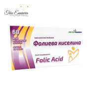 Folic Acid, PhytoPharma, 60 capsules