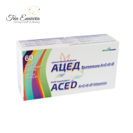 ACED - vitaminele A, C, E si D, FitoFarma, 60 capsule