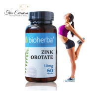 Zinc Orotate, 10 mg, 60 Capsules, Bioherba