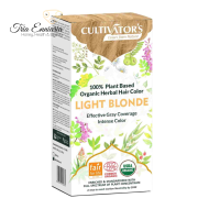 Teinture Capillaire Biologique à Base De Plantes Blond Clair, 100 g, Cultivators