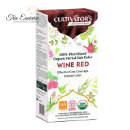 Organic Herbal Hair Color Wine Red, 100 g, Cultivators