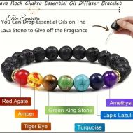 Chakra-Armband Mit Vulkansteinen