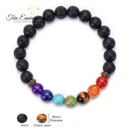 Chakra-Armband Mit Vulkansteinen