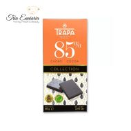 Ciocolată Neagră Vegană 85% Cacao, 85 g, Trapa