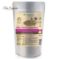 Farine Crue Naturelle De Chardon-Marie, 150 g, Bioherba