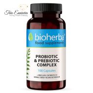 Complesso Probiotico & Prebiotico, 100 Capsule, Bioherba