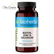 Biotine, Zinc et Sélénium, 100 Gélules, Bioherba